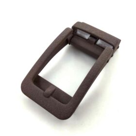 Retro Hollow-out Mens Sliding Adjustable Oxblood Red Buckle, Trim to Fit less than 1 1/2" Leather Ratchet Dress Belt can be custom KAL2