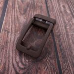 Retro Hollow-out Mens Sliding Adjustable Oxblood Red Buckle, Trim to Fit less than 1 1/2" Leather Ratchet Dress Belt can be custom KAL2 - Image 2
