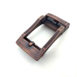 复制Vintage Bronze Men's Automatic Buckle Fit In Less Than 1 1/2" Ratchet Leahter Belt Large Size Leather Belt Buckle KAL4 (复制) - Image 2