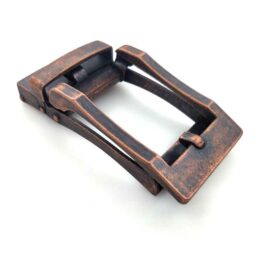 Vintage Bronze Men's Automatic Buckle Fit In Less Than 1 1/2" Ratchet Leahter Belt Large Size Leather Belt Buckle KAL4