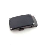 Wholesale Men's Sliding Belt Strap Automatic Surface Leather Buckle Only For 1 3/8" belt, Replacement Leather Ratchet Belt 1.38" width KAM 8 - Image 2