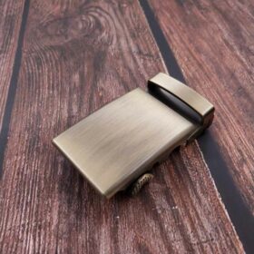 Low MOQ Men's Sliding Belt Buckle Customizable For 1 3/8" Ratchet Leather Belt KAM4