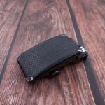 Wholesale Men's Sliding Belt Strap Automatic Surface Leather Buckle Only For 1 3/8" belt, Replacement Leather Ratchet Belt 1.38" width KAM 8