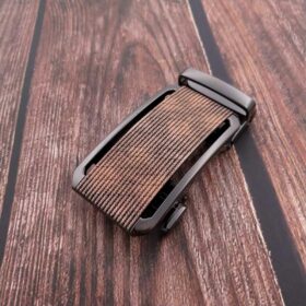 Fashion Automatic Sliding Adjustable Buckle For 1 3/8" Leather Ratchet Belt Lower Order Quantity, Customizable KAM5