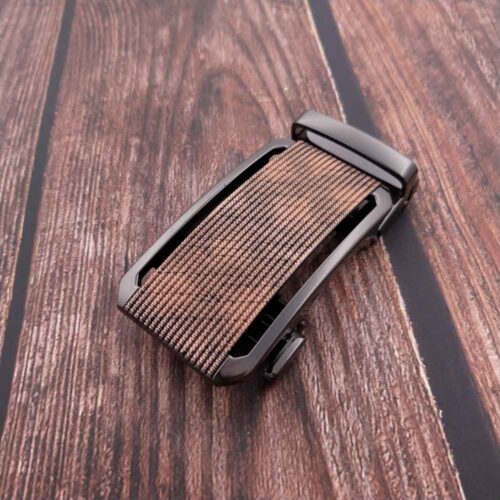 Fashion Automatic Sliding Adjustable Buckle For 1 3/8" Leather Ratchet Belt Lower Order Quantity, Customizable KAM5