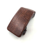 Custom Automatic Buckle of Leather Surface Ratchet Belt Buckle Only for 1 3/8 Slide Ratchet Belt Strap, Automatic Click Buckle Adjustable KAM25