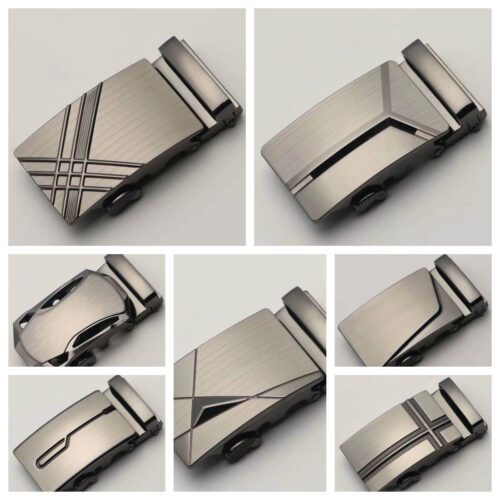 Wholesale Men Adjustable Automatic Easier Cheap Custom Belt  Buckles for 1 3/8" Premium Leather Ratchet Slide Belt M12