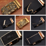 Wholesale Men's Automatic Click Buckle For 1 3/8" Comfort Genuine Leather Ratchet Dress Belt 10 options M5 - Image 2