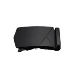 Wholesale Men's Belt Black Blank Surface Buckle Fit In 1 3/8" Ratchet leather Slide Belt ,Customizable M8