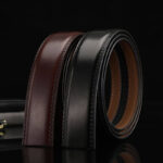 Wholesale 2 Colors Style Men's 1 3/8" Ratchet Cow Leather Belt  Strap For Men Customizable B2 - Image 2