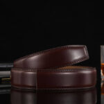Wholesale 2 Colors Style Men's 1 3/8" Ratchet Cow Leather Belt  Strap For Men Customizable B2 - Image 3