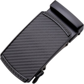 carbon fiber pattern/matte black buckle