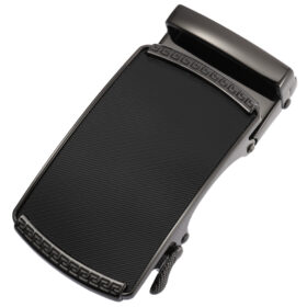Black twill/gun bottom buckle