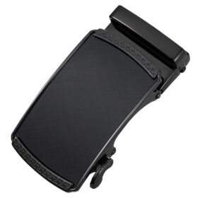 black cross brushed/gun color buckle