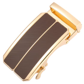 Brown Twill Patch/Gold Base Buckle