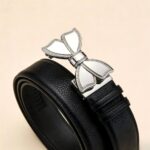 DC-8607 Wholesale Bow Buckle Belts with Custom Logo