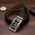 Wholesale Bonitogo Business-Style Minimalist Men's Alloy Ratchet Belt dancreation-8644 - Image 2