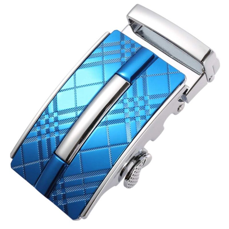 Silver zinc alloy automatic belt buckle replacement model LY25-0217