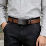 Wholesale Bonitogo Casual and simple men's alloy ratchet belt dancreation-8614 - Image 8
