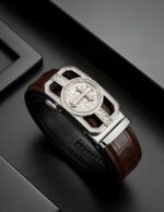Wholesale Bonitogo Gothic Embossed Edition Cross Buckle Leather Belt - Image 2