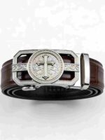 About Gothic Embossed Edition Cross Buckle Belt