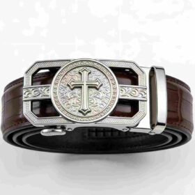 About Gothic Embossed Edition Cross Buckle Belt