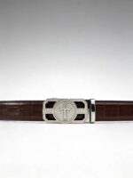 Wholesale Bonitogo Gothic Embossed Edition Cross Buckle Leather Belt - Image 7
