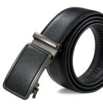 DC-8608 Wholesale Leather Faced Belts with Custom Logo Inlay