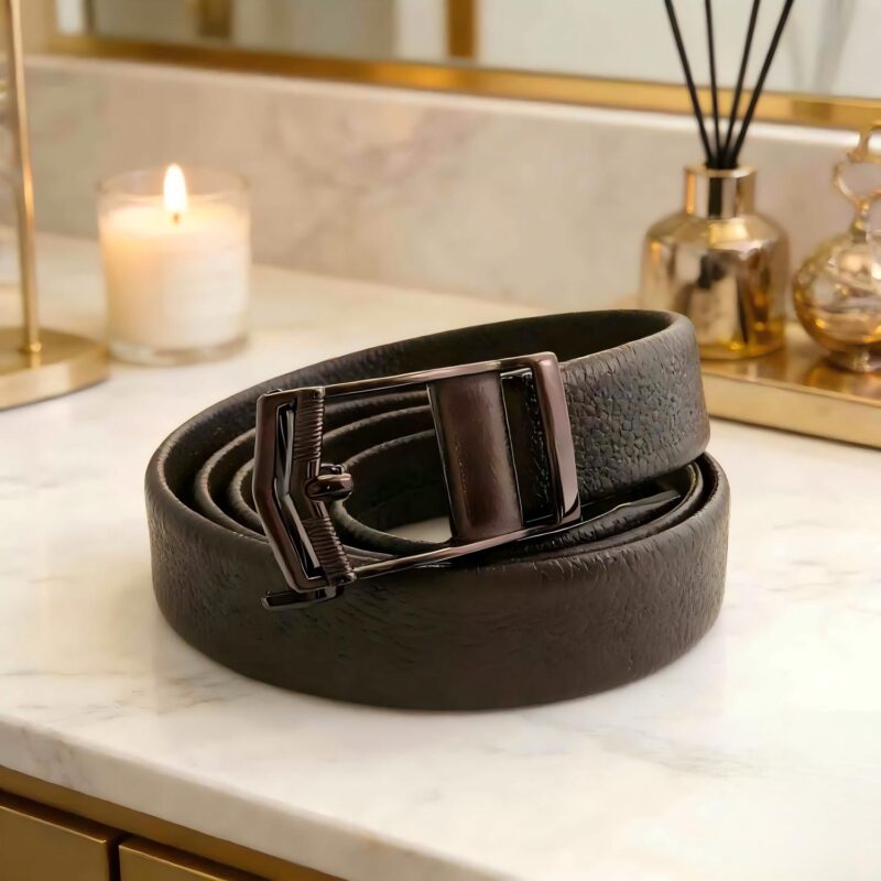 Luxury Business Belt with Automatic Buckle for Men