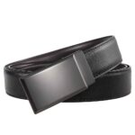 Wholesale Bonitogo New Men's Split Cowhide Leather Smooth Buckle Belt | Casual 3.4cm Width Adjustable Belt LY35-1211-3 - Image 4
