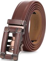 Wholesale Bonitogo Men's automatic buckle business belt with metal and leather trim dancreation-8616 - Image 12