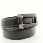 Wholesale Bonitogo Men's automatic buckle business belt with metal and leather trim dancreation-8616 - Image 4