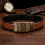 Wholesale Bonitogo Men's automatic buckle high-grade alloy retro braided craft belt dancreation-8622 - Image 8