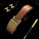 Wholesale Bonitogo Men's automatic buckle high-grade alloy retro braided craft belt dancreation-8622 - Image 4