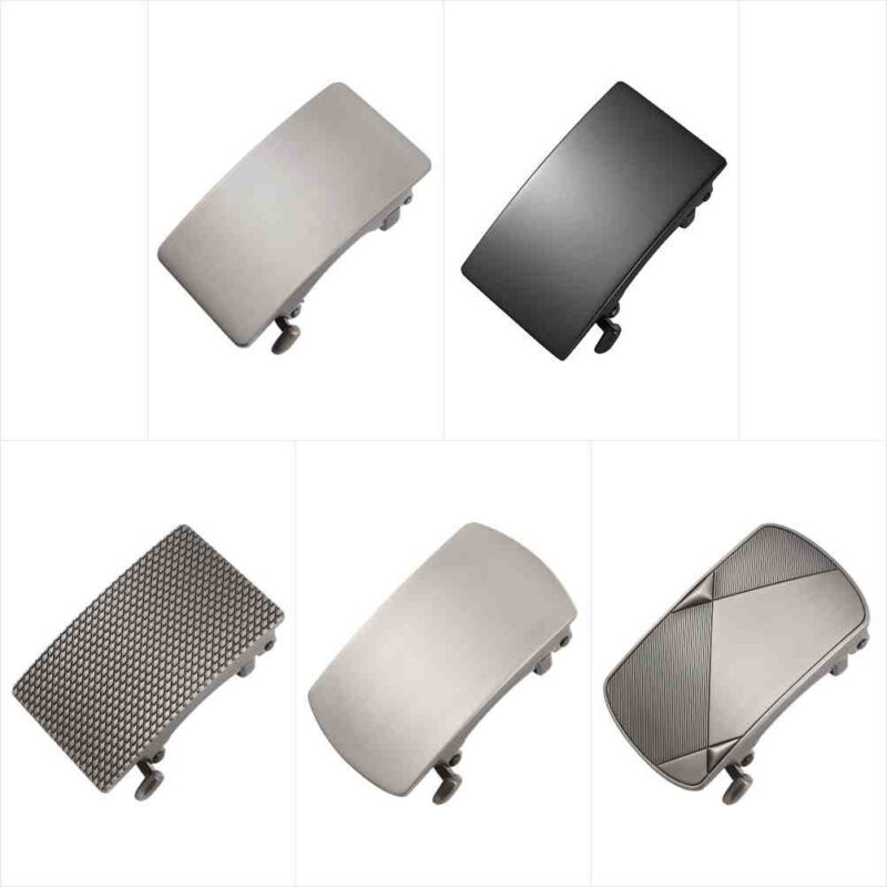 Minimalist ,Matte,Fashion,Men's No-Hole Automatic Belt Buckle, Inner Wear Style Belt Head