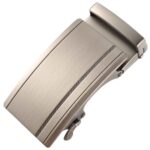 Automatic Modern-Mens--Ratchet-Belt-Buckle-，Durable-Zinc-Alloy-Slide-Buckle-，-No-Hole-Design