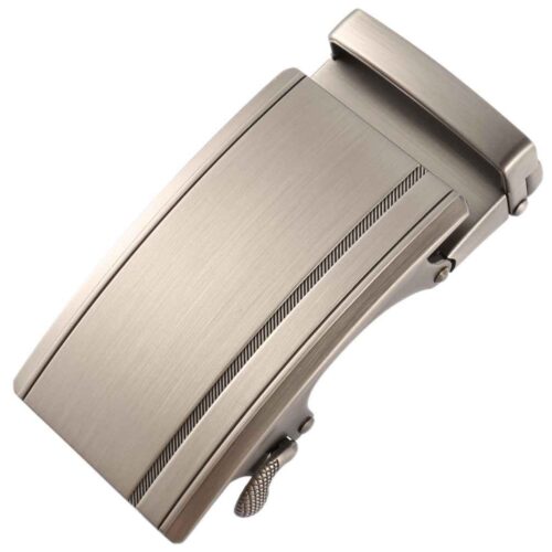 Automatic Modern-Mens--Ratchet-Belt-Buckle-，Durable-Zinc-Alloy-Slide-Buckle-，-No-Hole-Design