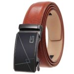 Ratchet Belt ,Split Leather,Automatic Buckle,Fashion,Minimalist