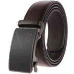 Ratchet Belt ,Split Leather,Automatic Buckle,Fashion,Minimalist