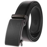 Ratchet Belt ,Split Leather,Automatic Buckle,Fashion,Minimalist