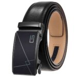 Ratchet Belt ,Split Leather,Automatic Buckle,Fashion,Minimalist
