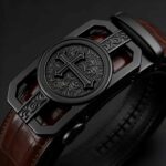 Wholesale Bonitogo Retro Gothic Style Men's Alloy Ratchet Belt dancreation-8648 - Image 2