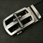Wholesale Bonitogo Retro Thorn Cross Men's Alloy Ratchet Belt dancreation-8640 - Image 4