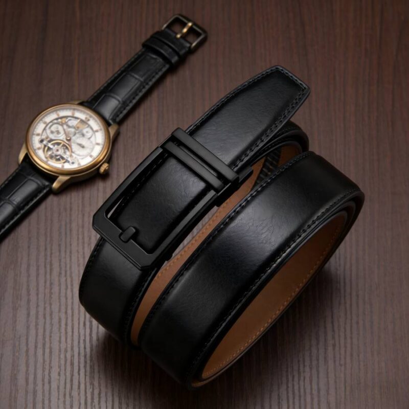 Simple Casual Men's Automatic Buckle Belt (5)