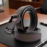 Bonitogo 8638 Minimalist Ratchet Belt with Alloy Buckle