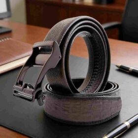 Bonitogo 8638 Minimalist Ratchet Belt with Alloy Buckle