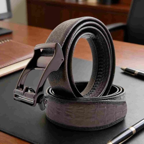 Bonitogo 8638 Minimalist Ratchet Belt with Alloy Buckle