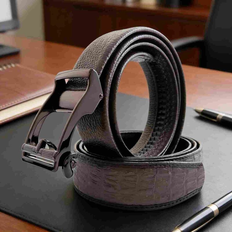 Bonitogo 8638 Minimalist Ratchet Belt with Alloy Buckle