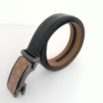 Wholesale Bonitogo Vertical striped brushed alloy automatic buckle men's business casual belt dancreation-8625 - Image 5