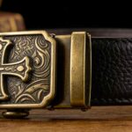 Wholesale Bonitogo Vintage Brass Floral Engraved DS008 Cross Belt - Image 3